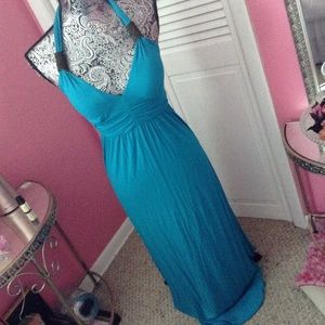 CMM TEAL MAXI DRESS L